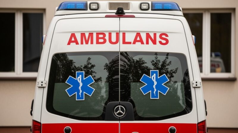 Defibrylator AED w posterunku policji w Majdanie Królewskim zwiększa bezpieczeństwo mieszkańców