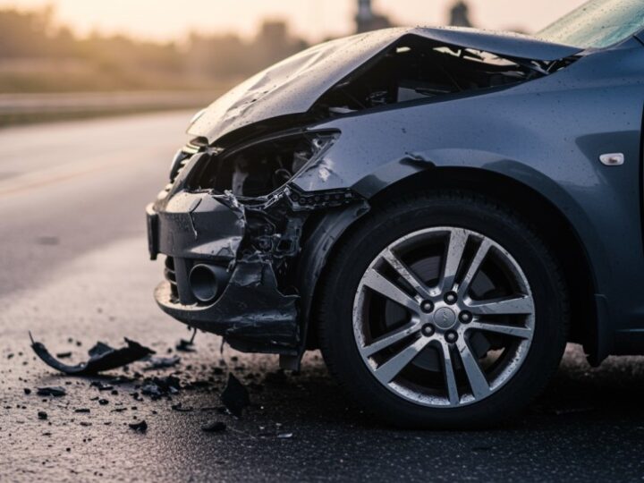 Kierowca zasypia za kierownicą i rozbija się o ciężarówkę