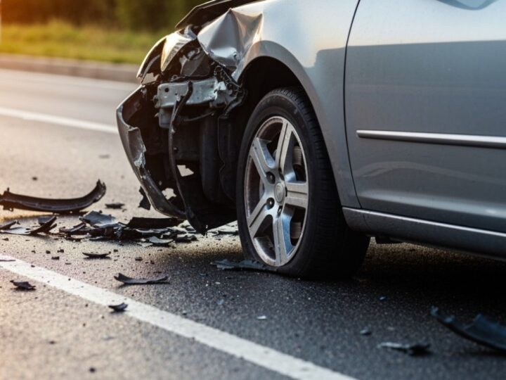 Dachowanie BMW w Rudce: Groźny wypadek na drodze