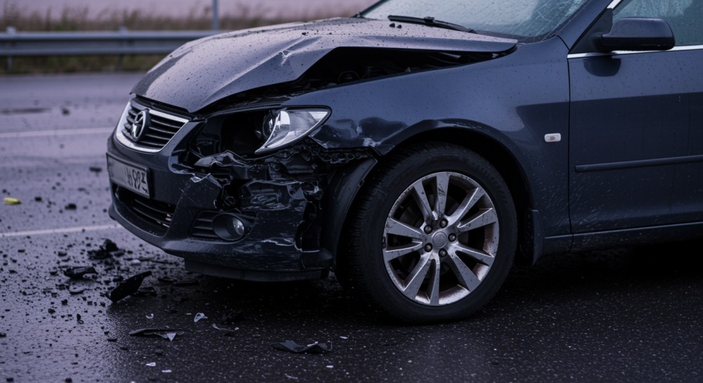 Wypadek drogowy w Futorach: Apel o ostrożność na śliskiej nawierzchni