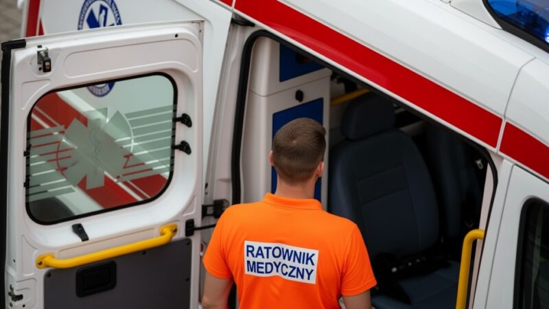 Policjanci uratowali nietrzeźwego mężczyznę leżącego na drodze w mroźną noc