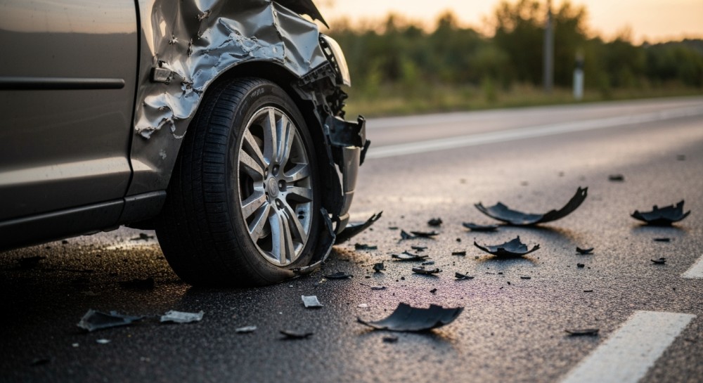 Poranny chaos na drodze: trzy auta w wypadku, dwie osoby ranne