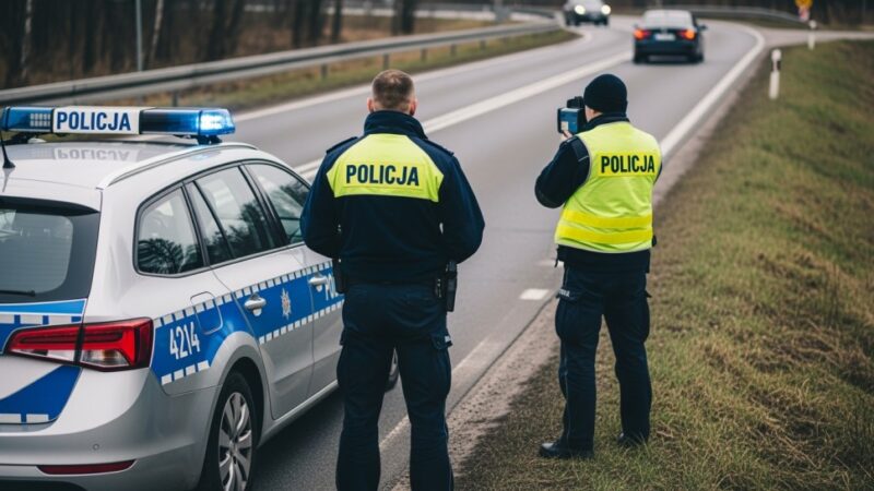 Ucieczka kierowcy Peugeota przed kontrolą drogowa zakończona zatrzymaniem