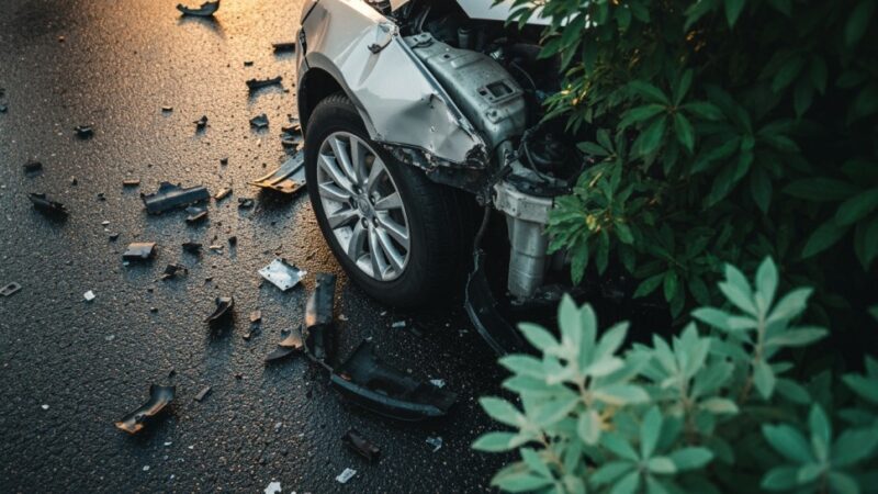 Wypadek ciężarówki w Widełce: kierowca nietknięty, ruch utrudniony