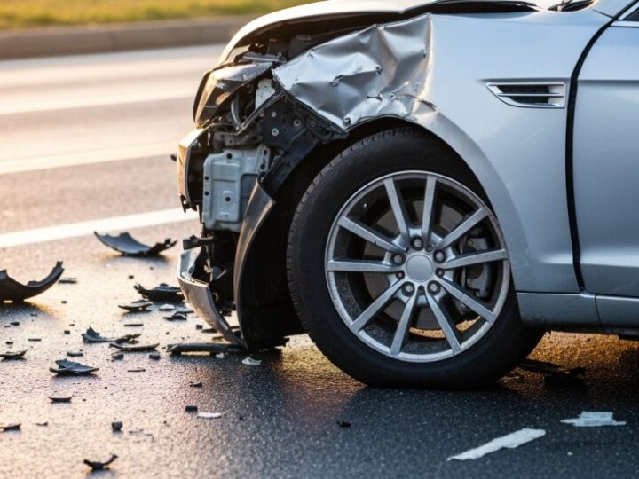 Poważny wypadek na ul. Łańcuckiej: BMW dachuje po zderzeniu z Hyundaiem