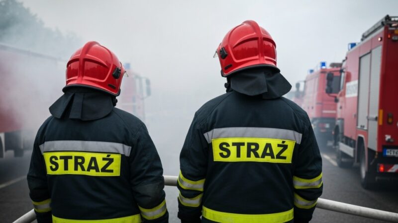Policjanci zatrzymali podpalacza i pomogli opanować ogień