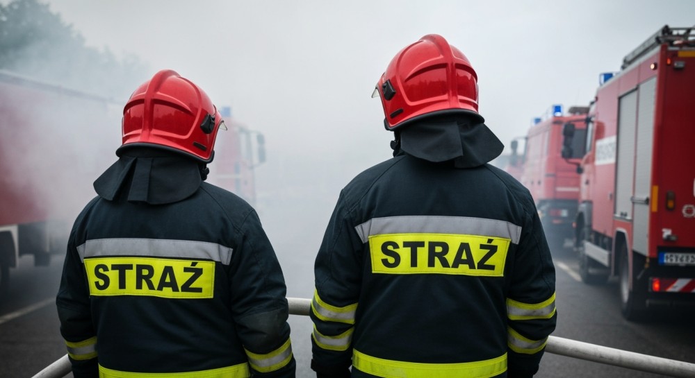 Policjanci zatrzymali podpalacza i pomogli opanować ogień