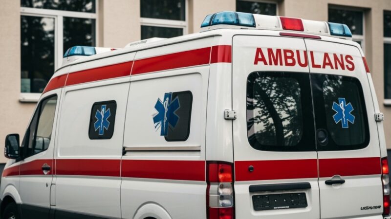 Policjanci w akcji: Eskorta rodzącej kobiety do szpitala w Sanoku