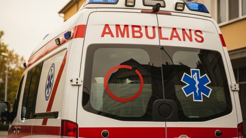 Policyjna eskorta ratuje życie w Łańcucie