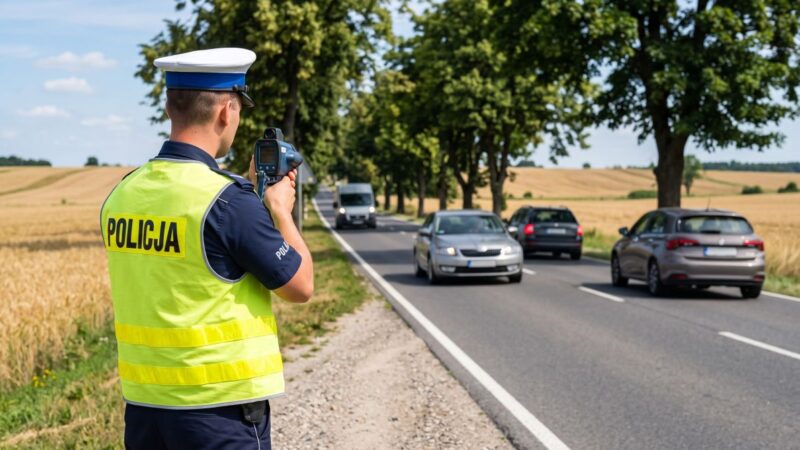 Kierowca Toyoty ukarany za jazdę z prędkością 101 km/h w obszarze zabudowanym