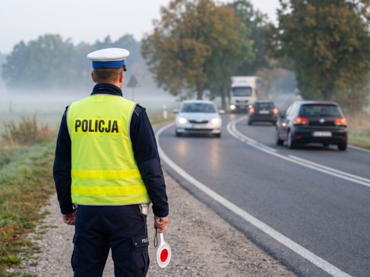 Weekendowe statystyki drogowe Tarnobrzega: kontrole, kolizje i apel o ostrożność